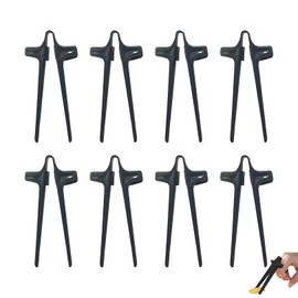 8 Stück Fingerstäbchen für Gamer,Stäbchen zum Essen,Gaming Gadgets,Snack Fingerstäbchen,Hand-Free Snack Finger Chopsticks,Kunststoff Gaming-Snack-Essstäbchen,Essstäbchen Hilfe Gamer Snack (Schwarz)