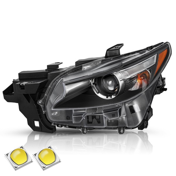 TUSDAR Headlight Assembly for 2016-2020 Mazda CX9 CX-9 LED Headlights