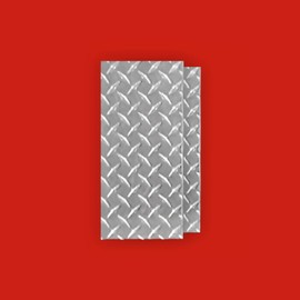 Metoro .125" x 12" x 6" 3003 Bright Diamond Tread Plate - Quality Aluminum Sheet - Durable DIY Projects and Slip-Resistant Surface - Use for Trailers, Truck Beds, and Decorative Applications