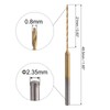 uxcell 8Pcs 0.8mm Mini Twist Drill Bit, Micro Engraving Drill