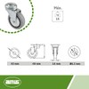 Amig Set of 4 Furniture Castors Model 2504 with Hole