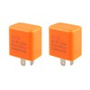 2 Pack Flasher Relay IC Turn Signal Relay Bike Light