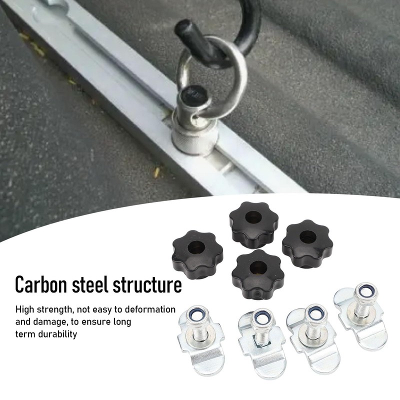 Carbon Steel Stud Fittings, 360 Degree Rotation L Track Tie
