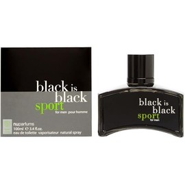 Yves Saint Laurent Nu Parfums Black is Black Sport Eau de Toilette Spray for Men, 3.4 Ounce