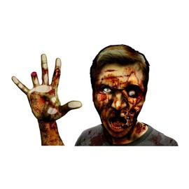 FanWraps Zombie Window Buddies Gory Gary Car Decal