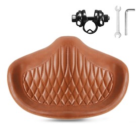 BUCKLOS New Noseless Bike Seat for Comfort Men&Women Extra Wide Bicycle Seat Cushion Oversized Comfortabele Foam Padded Bike Saddle for Peloton Exercise Bike Ebike Cruiser Bikes