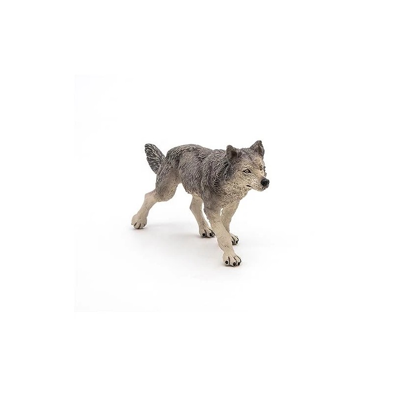 Papo Wild Animal Kingdom Figure, Grey Wolf