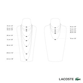 Lacoste Men's DISTRICT Collection Chain Necklace Yellow gold - 2040209
