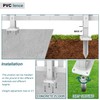 ECOOPTS 36" H x 84" W Vinyl Picket Fence Panels