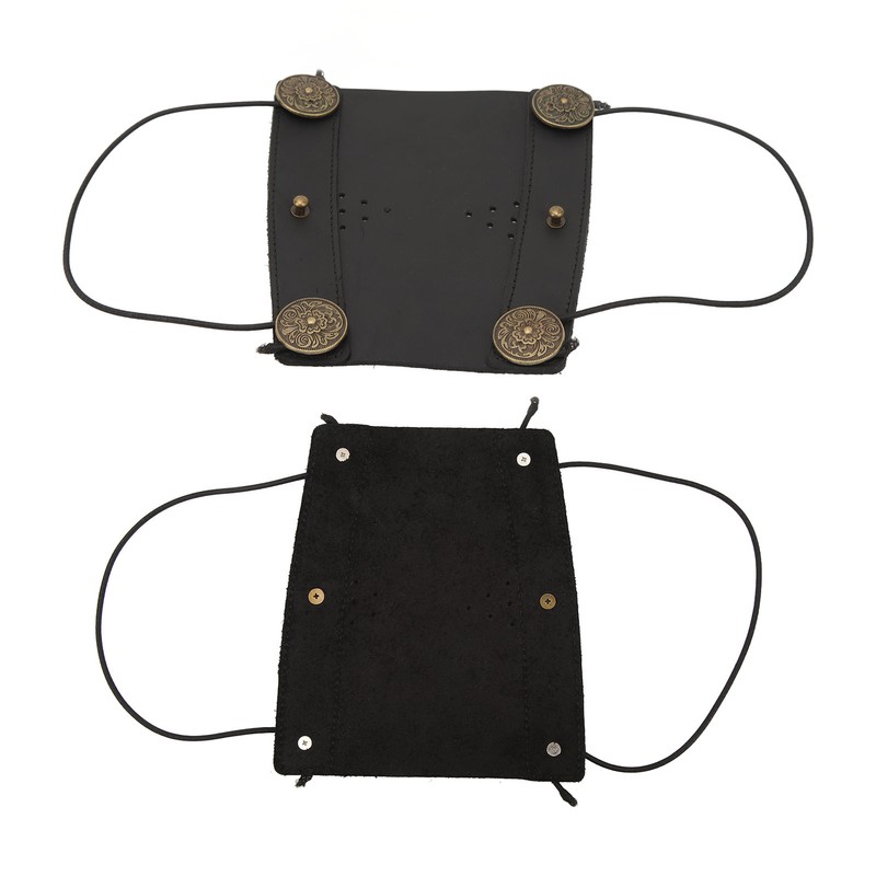 Archery Arm Guard Adjustable Strap Second Cowhide Arm Protector Pad