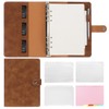 Colacoo Leather A5 Binder Notebook 6 Ring, Refillable Notebook A5