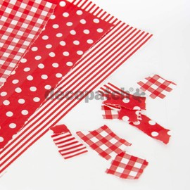 Decopatch Paper No. 484 (395 x 298 mm) Pack of 3 Red Polka Dots