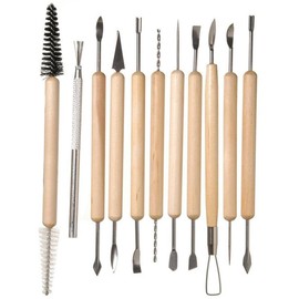 Gearmax 11 Piece Set Durable Ceramic Clay Sculpting Tools Carving Tools