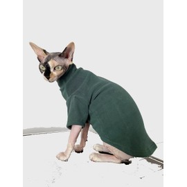 DUOMASUMI Sphynx Cat Clothes Self-Heating Warm Thermal Underwear Hairless Cat Clothes for Sphynx, Devin, Konnis Cat (XL)