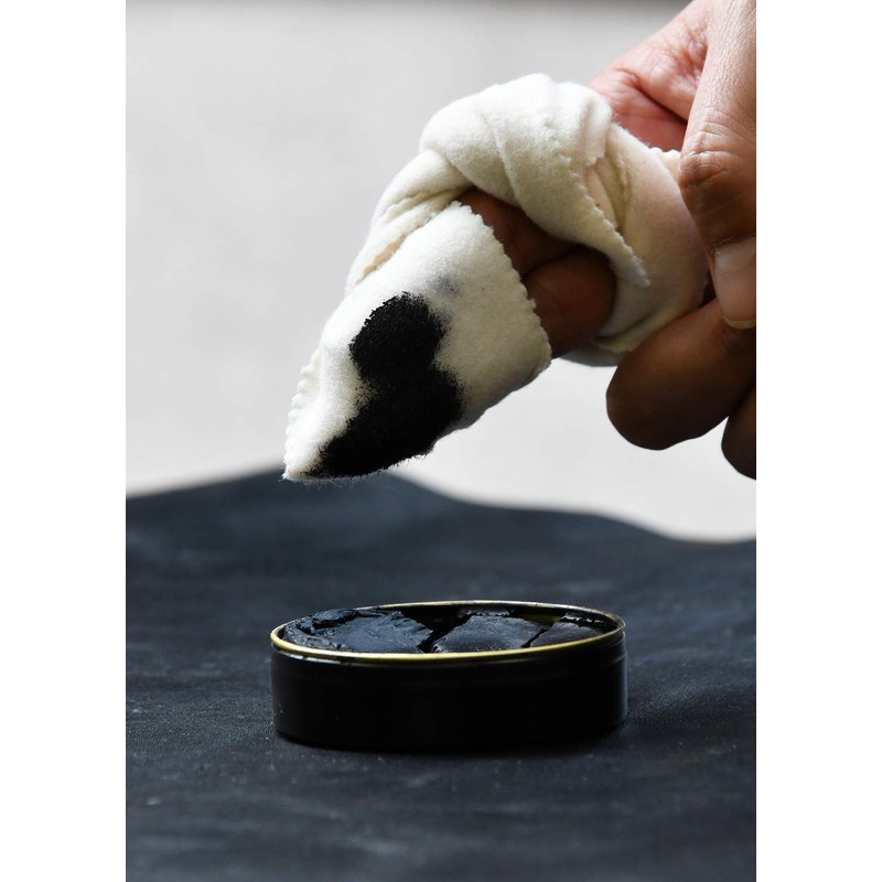 [サフィール ブルー] 鏡面磨きのエントリーモデル ビーズワックスポリッシュ 靴磨き ハイシャイン 靴墨 つや出し 05 ダークブラウン