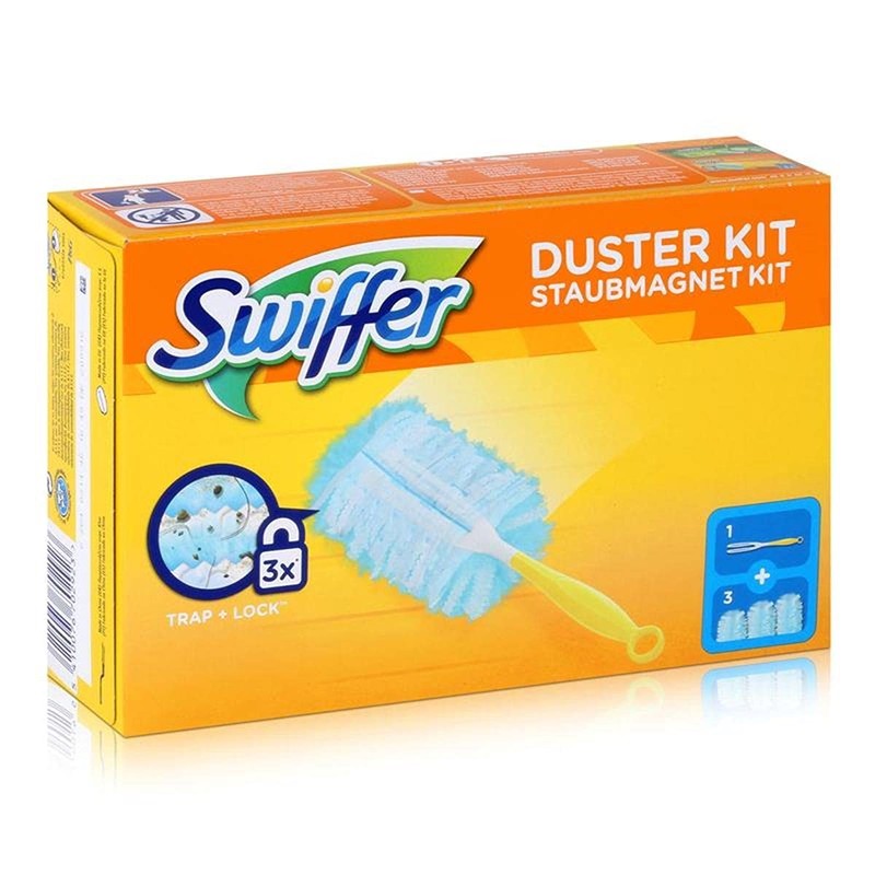 Swiffer Microfibre dust Cleaner Set, 1 Handle and 3 Replacement