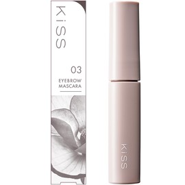 Kiss KiSS Styling Eyebrow Mascara, 03, Grayish Brown, 0.2 oz (6 g), Soft Coloring, Eyebrow Mascara, Easy to Use, Small Brush, Soft Wax