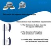 8 Pcs Old Fashioned Shower Door Rollers Replacement 23mm Top