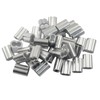 BokWin 50-Pack 3/16 Inch (5mm) Aluminum Cable Crimp Sleeves