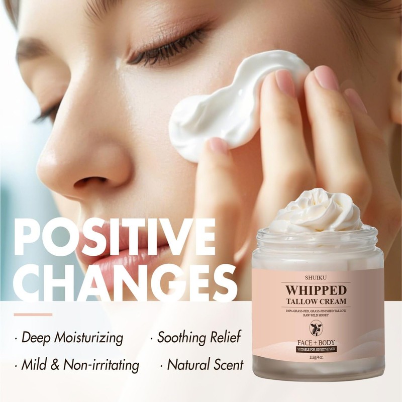 Beef Tallow for Skin with Honey Balm – All-Natural Moisturizer