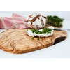 Olive wood chopping board with natural edge, 25cm