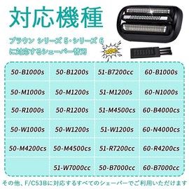 Brown Replacement Blade for Series 5 and Series 6 Replacement Blades 53B Compatible with F and C53B Braun Series 6 Shaving Head Brown Series 6 Men's Shaver Replacement Blade Compatible with Net Blade