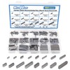 MroMax 150Pcs Round Ended Feather Key 16 Sizes Parallel Drive