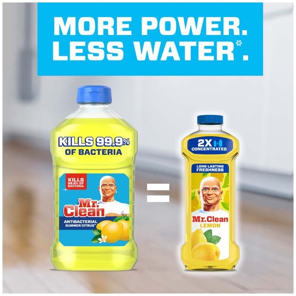 Mr. Clean All-Purpose Cleaner with Lemon Scent, Multi-Surface Floor Cleaner