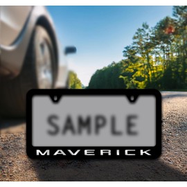 Ford Maverick Metal License Plate Frame