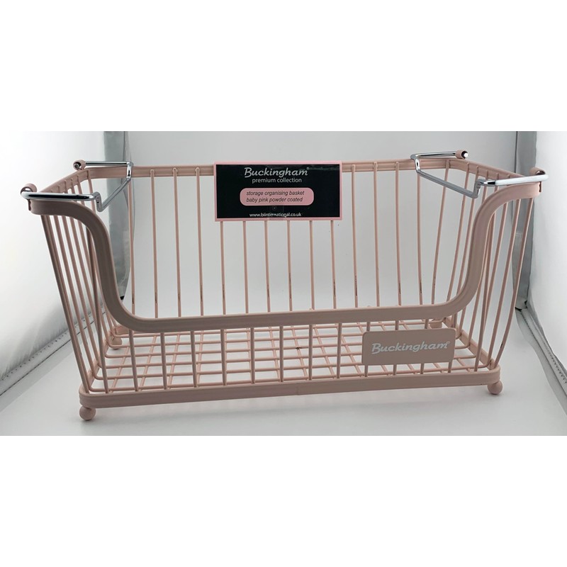 Buckingham Multi-Purpose Stackable Storage Organising Basket for Kitchen and Bathroom