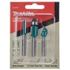 Makita Router Bit Set, 3 Piece, of 30209