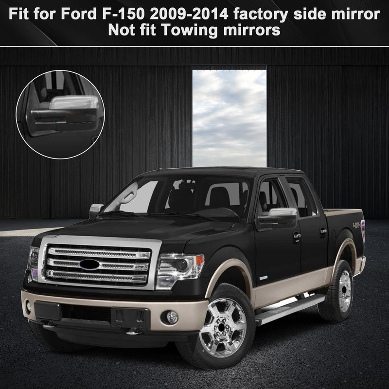 LHCDQSKCW 2 Pcs Driver & Passenger Side View Mirror Reflector