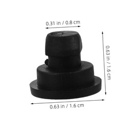 Operitacx 12 Stück Fußstopfen Für Reiskocher Anti -Skid -Pads Reparatur Von Slow Cooker-zubehör Gerätestabilitätspolster Herd Ersatz Tischbeinabdeckung Reiskocher-fußstopfen Black Gummi