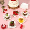 400 Pcs Small Disposable Paper Plates 4 Inch Mini Square
