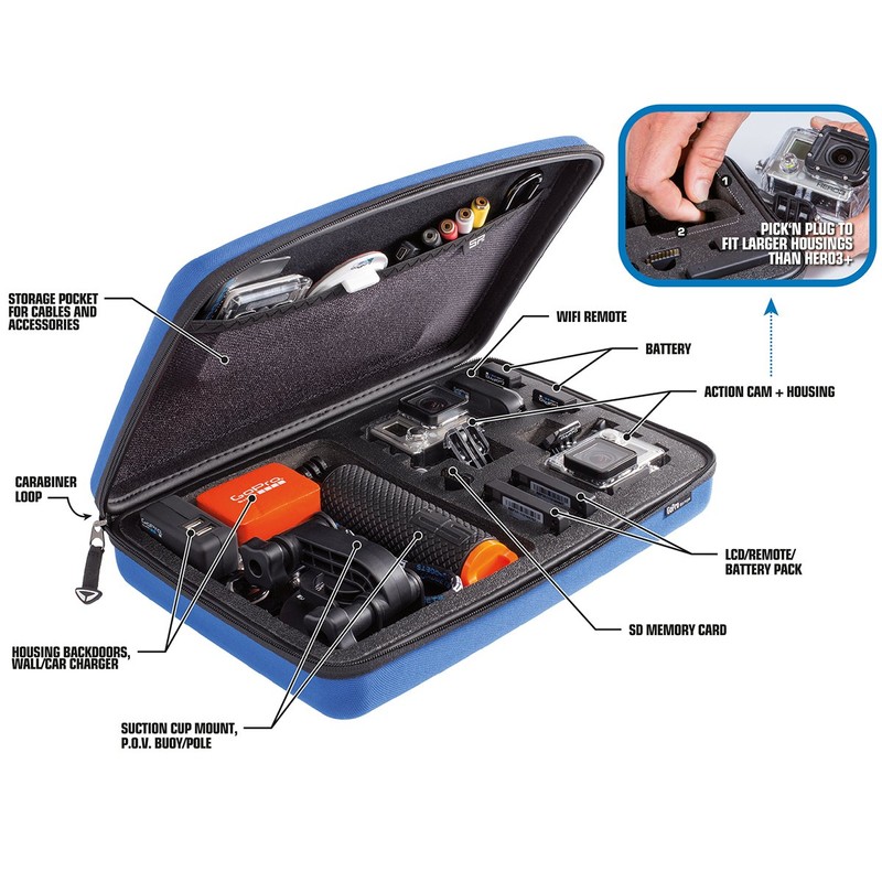 SP Gadgets POV Storage Case Large for Action camera cameras