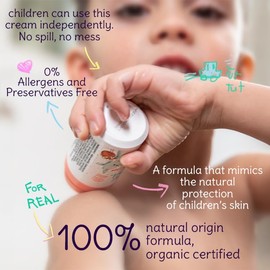Lilikiwi Body & Face Cream for kids – 100% Natural Origin, Hypoallergenic & Dermatologically Tested, Deep Hydration, Cooling Effect & Skin Barrier Protection, Petroleum-Free lotion for Kids 3+, 50ml