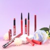 6Pcs 2 in 1 Orange Red Brown Plum Lip Liner