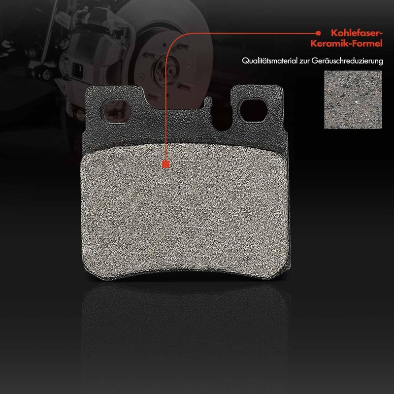 Frankberg 4 x Brake Pads Compatible with C-Class W202 C200