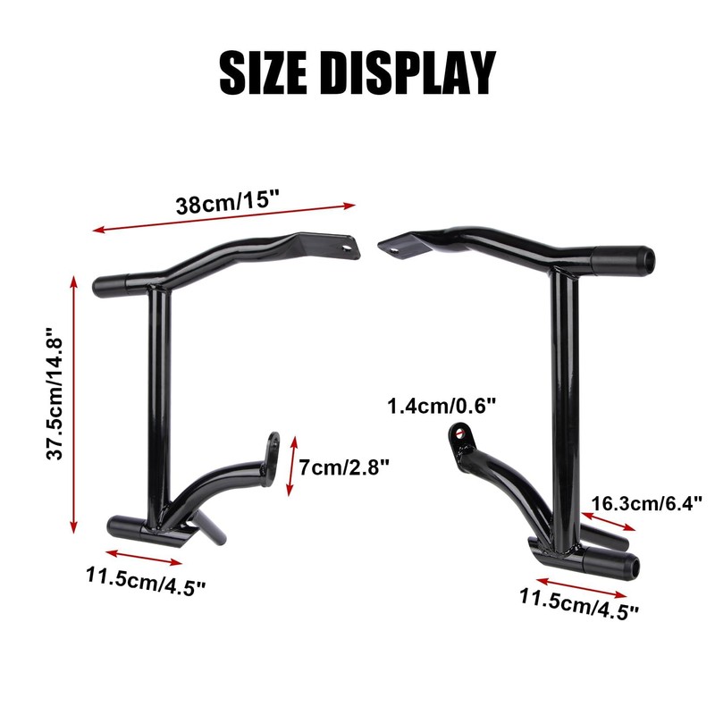 PSLER Saddle Bag Guards Crash Bars for Touring 2009-2025 Street
