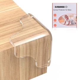 E-PRONSE New Pre-Taped Corner Protectors, 8PCS Corner Protector Baby with Improved Smooth Corner, Furniture Table Corner Protectors for Baby Proofing with Strong Ahesion
