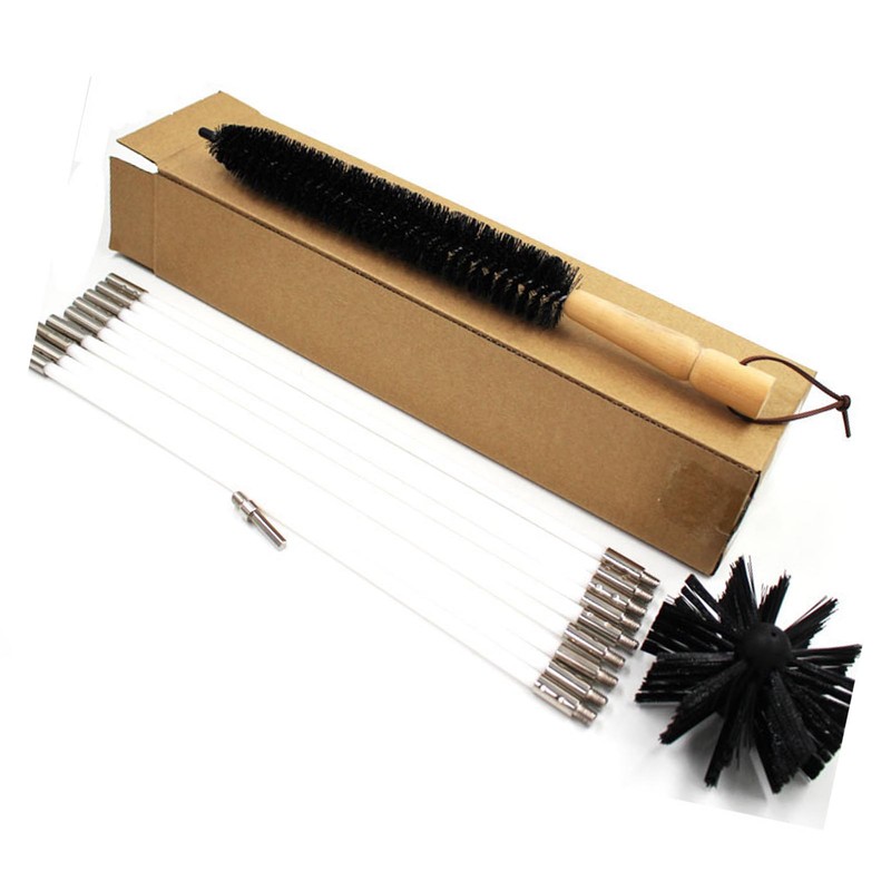 12Pcs Chimney Pipe Cleaning Brush Flexible Inner Wall Cleaner Electric