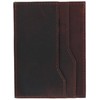 CTM Men's RFID Leather Front Pocket Card Sleeve Wallet, Brown