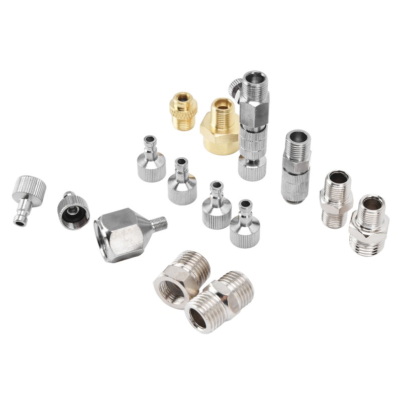 15PCS Airbrush Adapter Set Stainless Steel Airbrush Quick Release Disconnect