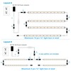 Litever Under Cabinet Lighting Kit Plug in, 6 pcs 12