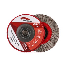 HOMESOM 4" Diamond Grinding Wheel Flap Disc,100mm Angle Grinder Sanding Disc Stone Metal Plastic Abrasive Tool Grit 200