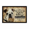 PR Print Royal Doormat Pets with Dog Picture English Bulldog