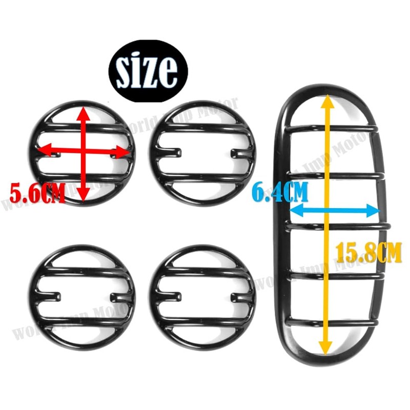 Honda REBLE 250/500/1100 Taillight Lens Cover/Turn Signal Cover Set