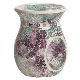 Aromatize Wax Melt Burner - Teal Crackle AR1785, Multi-Colour
