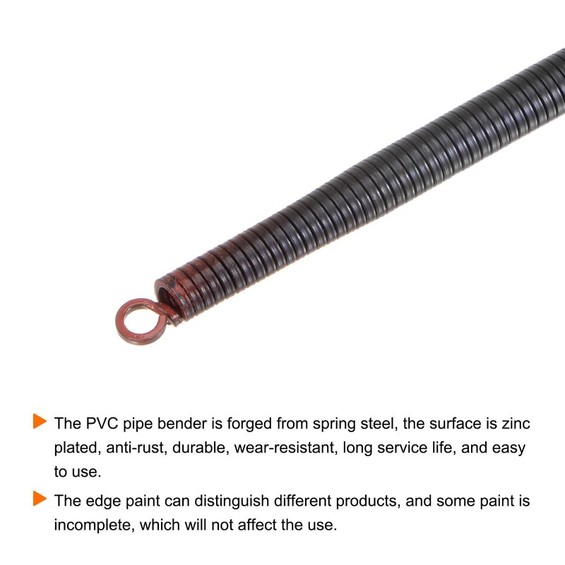 sourcing map PVC Spring Bender 11.8mm OD 550mm Long Bending