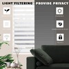 JIANGPIN TEXTILE Zebra Roller Shades, Dual Layer Roll Up Blind